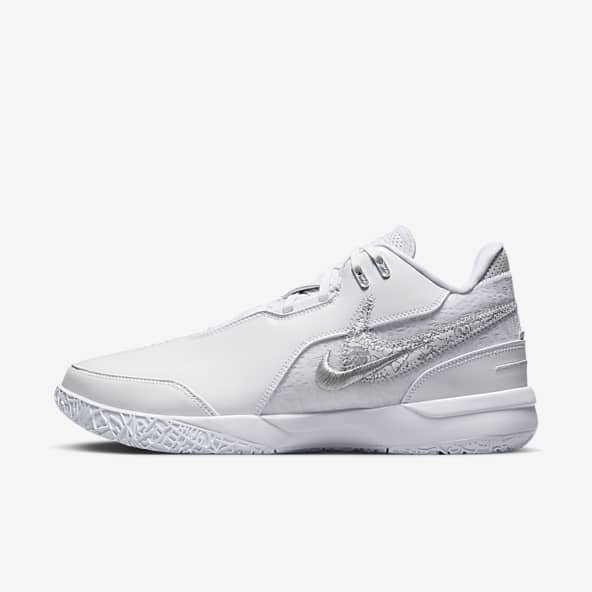 Lebron james shoes all white deals